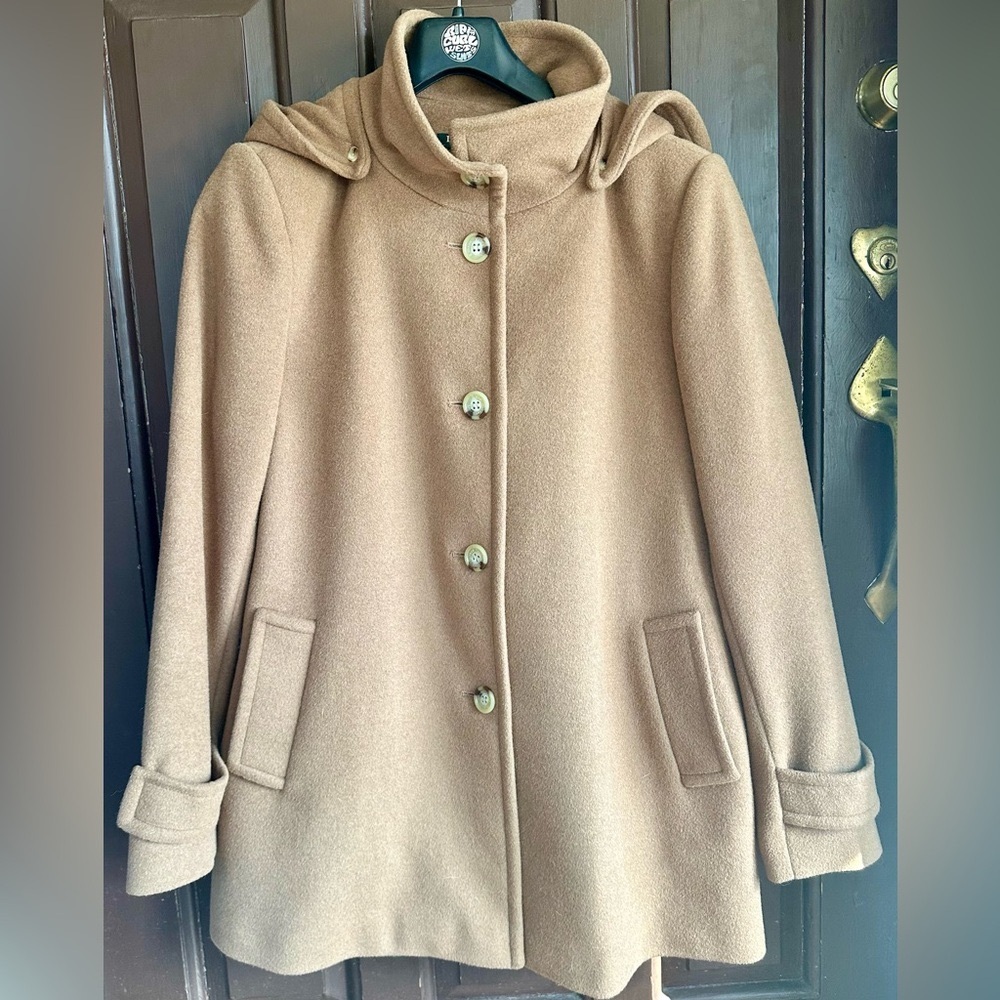 Ralph Lauren camel button up jacket